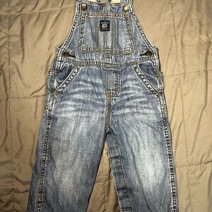 OshKosh B’gosh Baby Boy Denim Overalls 18M Soft Jogger Style Vestbak
